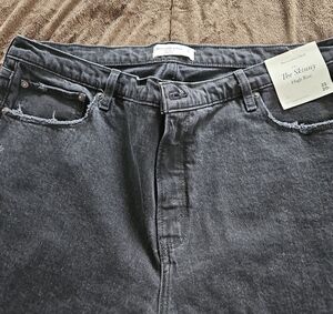 Abercrombie & Fitch Dark Gray Skinny Jeans